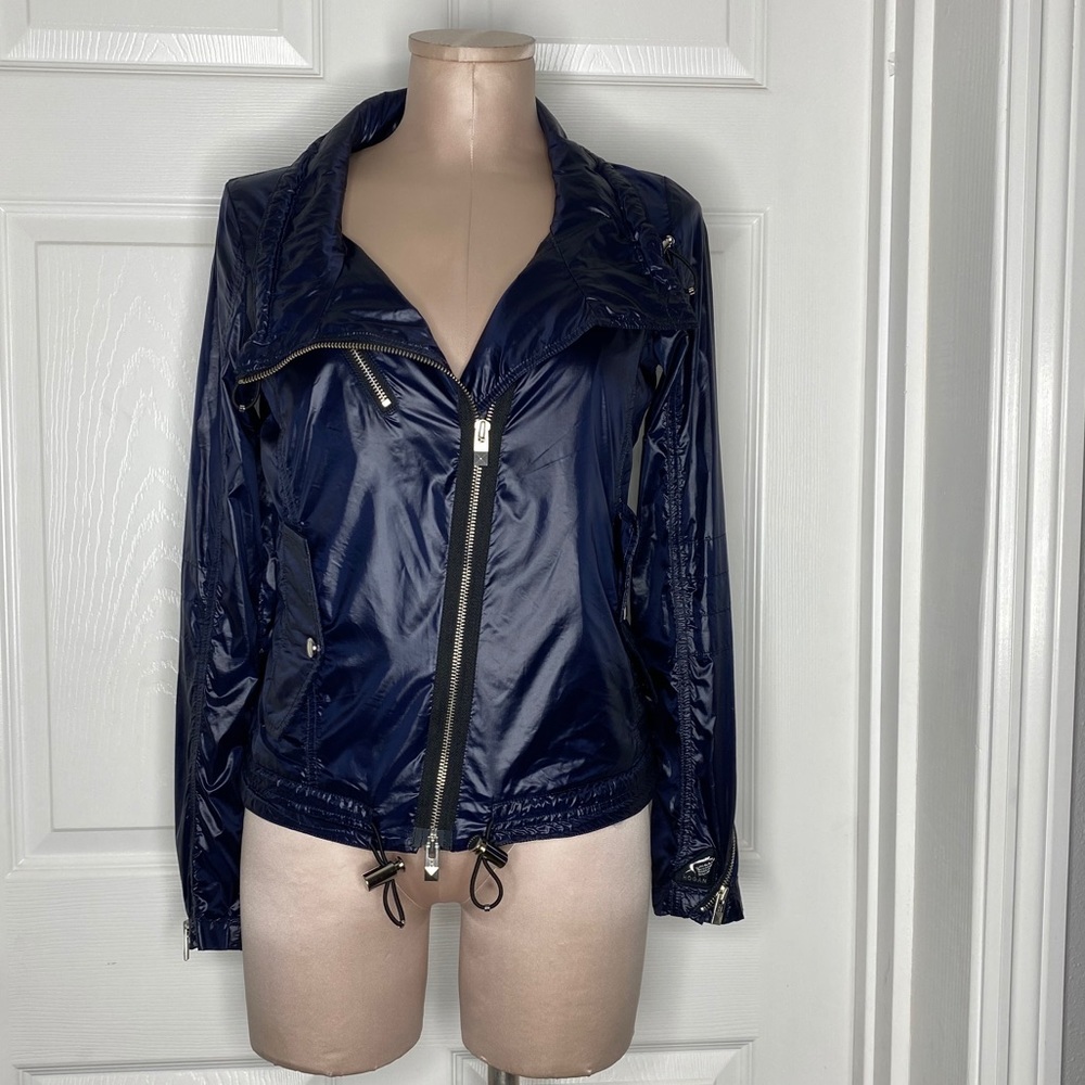 Hogan Wind Lightweight Moto Style Jacket Sz IT40